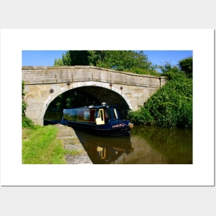 Narrowboat on the canal Posters and Art